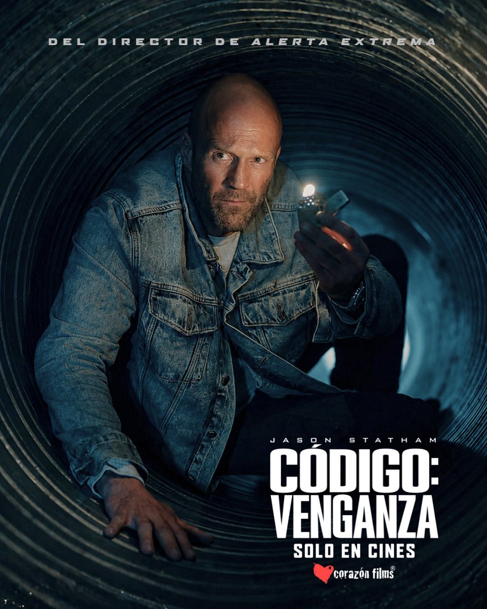 cinemarkhn's tweet photo. 🔥 Jason Statham lidera la batalla. 🤯 #CodigoVenganza llegará este 10 de septiembre a Cinemark. 🍿 #BalunFilms https://t.co/LG8yBQqPLc