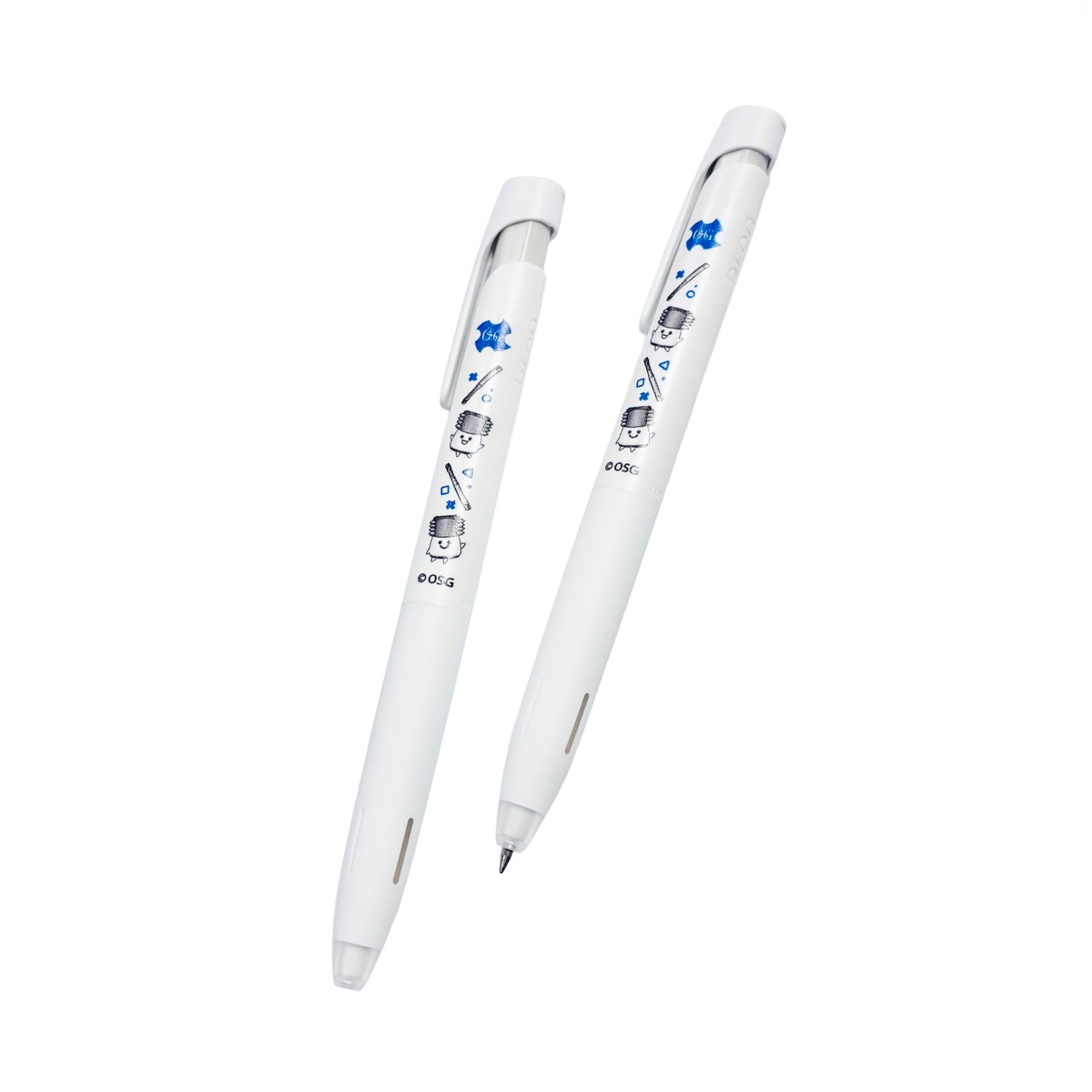OSGCorporation's tweet photo. Looking forward to sharing these new ballpoint pens featuring OSG’s official mascot, Tap-kun, at upcoming events this fall 🖊️✨🍂 Stay tuned!

#OSGLife 
#オーエスジー
#OSGCorporation
#タップくん https://t.co/wuvldoSwBh