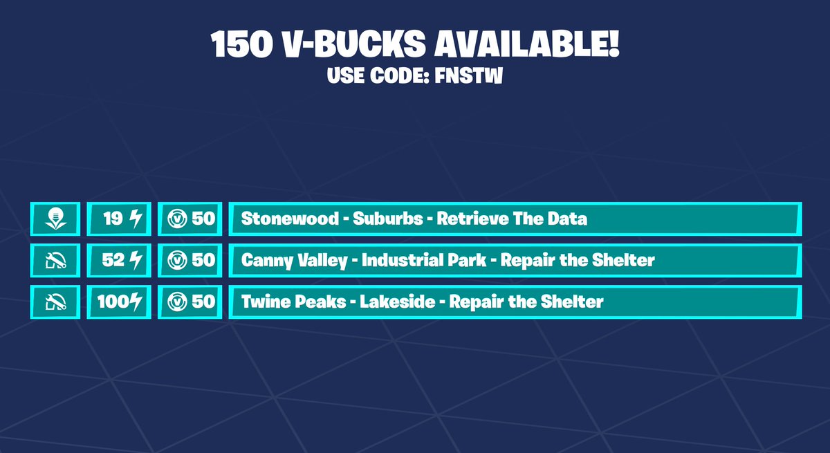 Fortnite_STW's tweet photo. 150 Vbucks!

Use Code FNSTW to support me! https://t.co/JpxmD51O5B