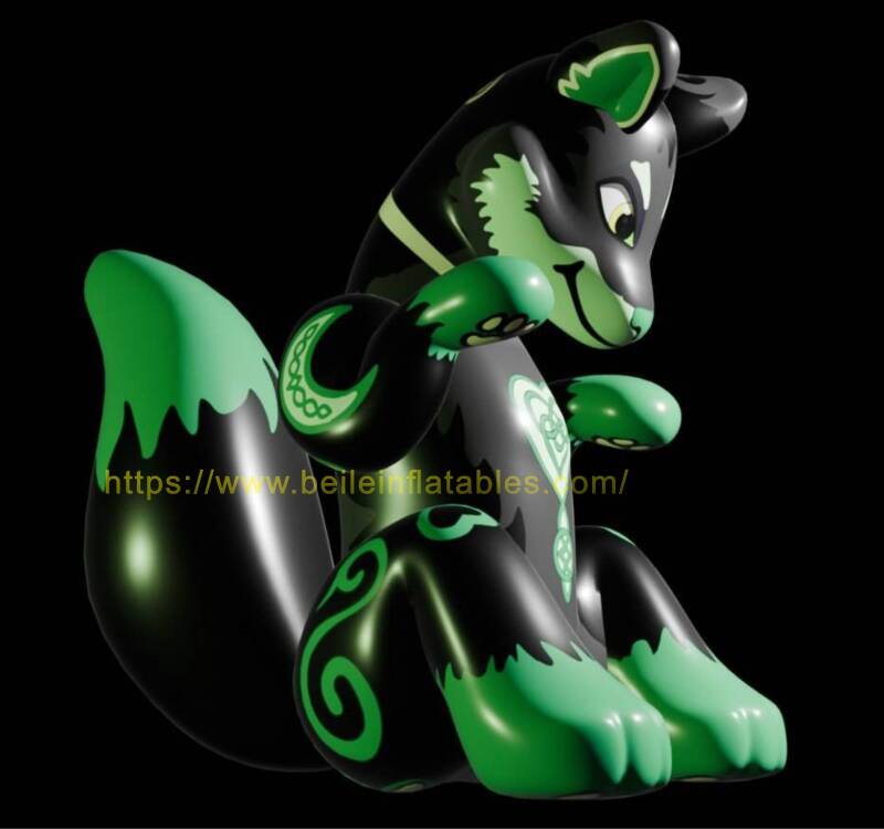 BeileCo's tweet photo. COOL , COOL , COOL , Our BeiLe company's Design inflatable fox , can lie down and sit . https://t.co/MiUCE7BlkG