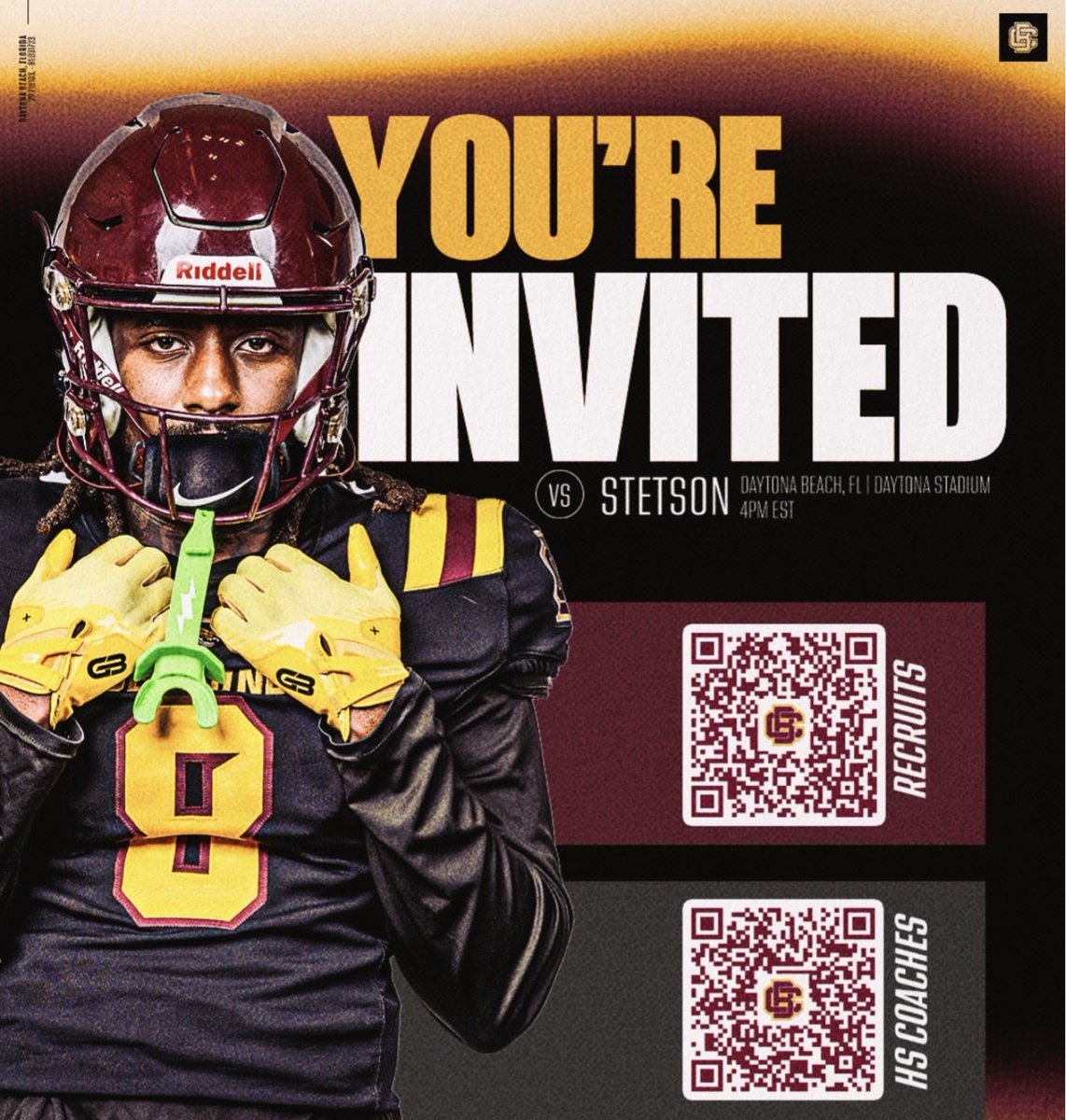 PFitzB's tweet photo. 1st game at HOME in the 3-8-6 this Saturday‼️
  
HS Prospects and Coaches looking forward to seeing you at Daytona Stadium 🏟️ 

🐯 #HAILWILDCATS 🐯 https://t.co/JMlrSht1ci