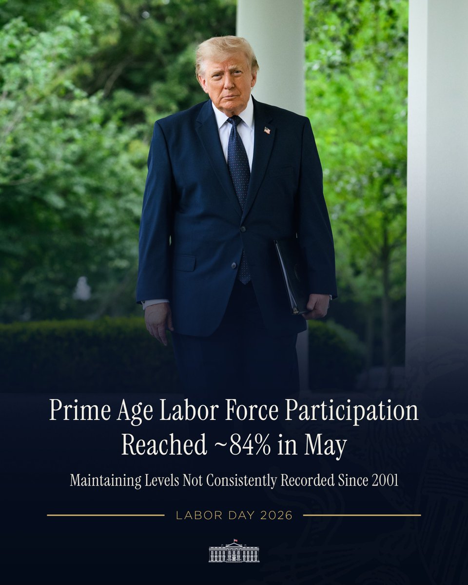 WhiteHouse's tweet photo. Americans are working again. ✅🇺🇸 https://t.co/L4z0RJtTGE