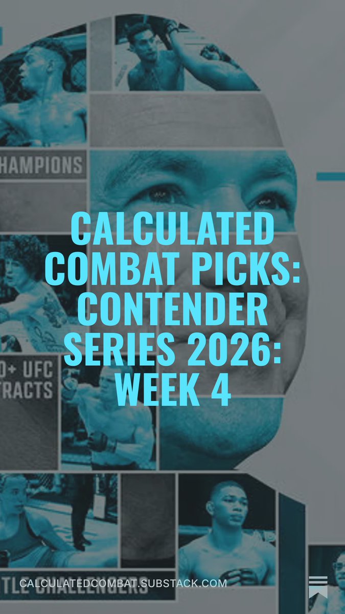 CalcCombat's tweet photo. The model found value on all 5 #DWCS fights, but the market has already eaten into most of it. 

🥊Christian Natividad -267
🥊Won Il Kwon -125
🥊Martin Kozak -375
🥊Reginaldo Junior +125
🥊Arlind Berisha -200

Breakdown: https://t.co/IfOUB2a8IC https://t.co/OF0xU15aii