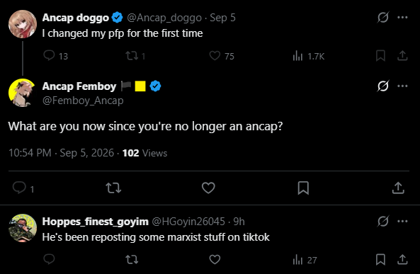 gotaxevaders's tweet photo. BREAKING: User @Ancap_doggo was actually not an ancap when he was gooning to sexualized pictures of anime children (lolicon). He was actually a Marxist who was pretending to be an ancap! https://t.co/efOCGgvqoB