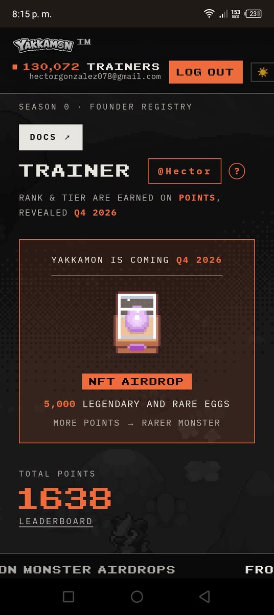 hectorg78's tweet photo. @yakkamon_game Vamos https://t.co/w2z100cSs9