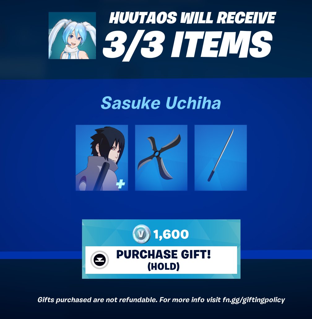 LinIsCrazy's tweet photo. @bulldogboedha @peepkitt @htxbonbon Congratulations @peepkitt! Enjoy your free Sasuke skin 🩷 https://t.co/HikWPLYAoo