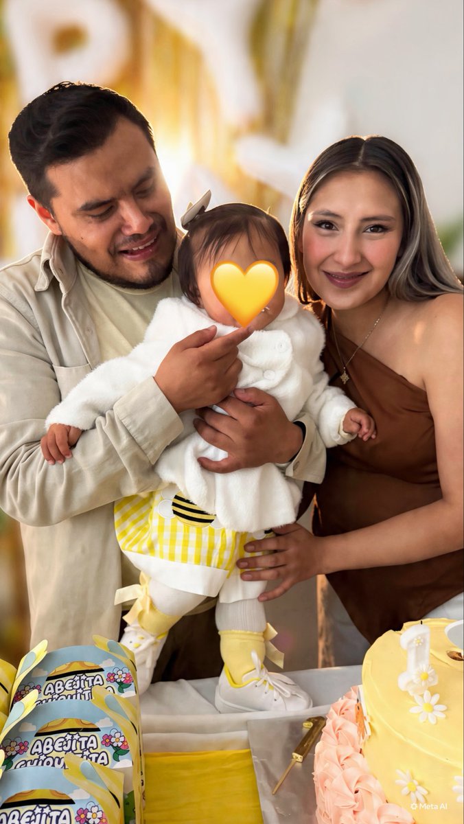 odethm_sc14's tweet photo. Un año contigo, mi pequeña Soph, y entendimos que la felicidad tenía tu carita, tu risa y tus alitas de abejita. Te amamos infinito, vida mía 🐝💛 ¡Feliz primer año! https://t.co/nSaSrPvq9x