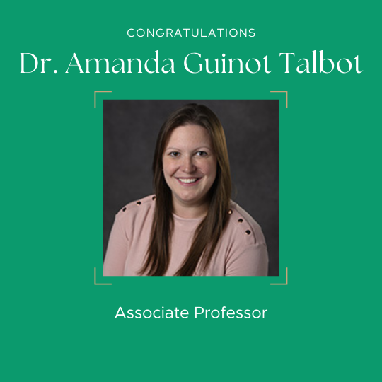 MSUHDFS's tweet photo. Congratulations to Dr. Amanda Guinot Talbot on her promotion to associate professor! Get to know more about her: https://t.co/ZkRy0IQh1z #MSUHDFS #MSUSocialScience https://t.co/mFnUywEm29