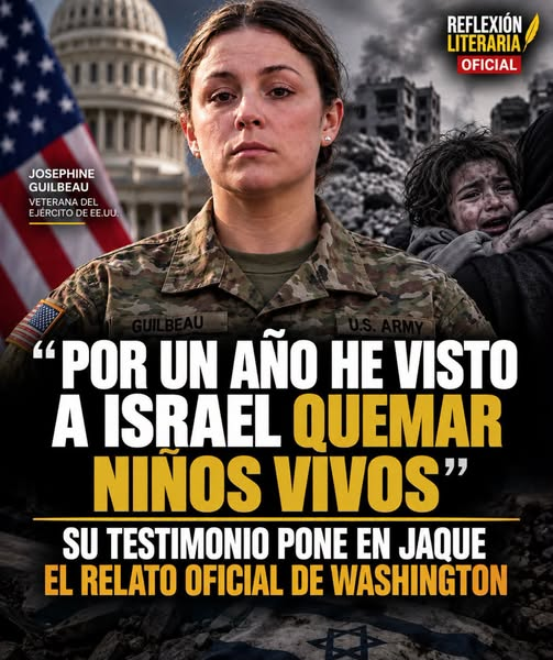 AntonioJMarti's tweet photo. Reflexión Literaria
EL TESTIMONIO QUE PONE CONTRA LAS CUERDAS A WASHINGTON
La frase es auténtica. Josephine Guilbeau, veterana del Ejército estadounidense con 17 años de servicio, pronunció esas palabras durante una audiencia del Comité de Asuntos de Veteranos de la Cámara de Representantes.
Fue expulsada del recinto tras interrumpir la sesión y denunciar el apoyo de Washington a Israel.
Guilbeau sirvió como médica de combate y posteriormente como analista de inteligencia militar, además de trabajar para organismos estadounidenses de inteligencia. Su experiencia estuvo vinculada a operaciones militares y a la llamada Guerra contra el Terror.
Afirmó que, durante más de un año, había visto imágenes y reportes de niños muertos o heridos en Gaza y que, desde su formación militar, consideraba que aquello no podía simplemente justificarse como “autodefensa”. Explicó que había intentado utilizar otros canales para hacer llegar su preocupación a sus superiores antes de recurrir a la protesta pública.
Una exmilitar estadounidense terminó cuestionando públicamente a la misma maquinaria para la que había trabajado.
Y eso explica por qué sus palabras incomodaron tanto.