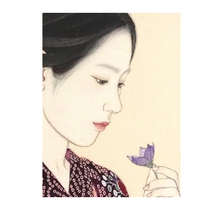 enchanteart's tweet photo. 大竹彩奈
「いつか」絹本彩色
＿＿＿＿＿＿＿＿＿＿＿＿

繊細で、やわらかな線。
布に滲む絵具。
生の気配がありながら、
品のある美しさ。

このやわらかく、可憐な美しさに
惹かれます。

作品詳細はURLよりご覧ください。
 ▷ https://t.co/Qg4c31uNN6 https://t.co/22ONewh2Wh