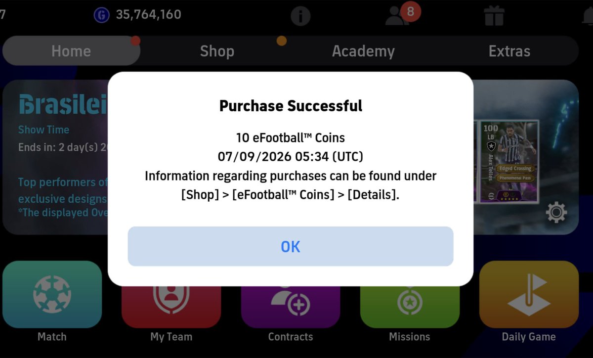 dhefc26's tweet photo. My fellow F2P, don’t forget today is Monday.

Go to coda shop to claim our birth right RN.

#efootball  #イーフト https://t.co/DUKJTXjr5F