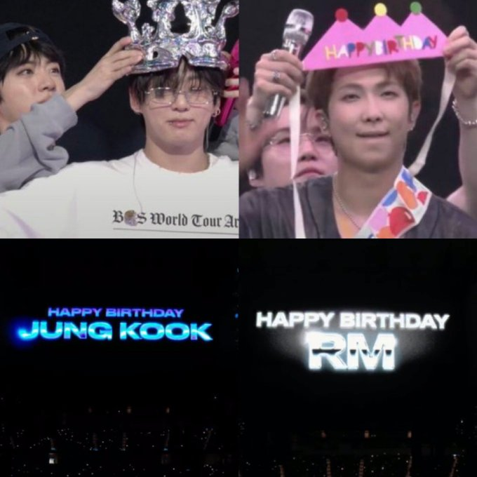 tatalaxy_'s tweet photo. quem entendo o peso do jin ser oq coloca a coroa de aniversário no jungkook e o yoongi no namjoon, vai chorar junto comigo https://t.co/4IJ6XWbtOG