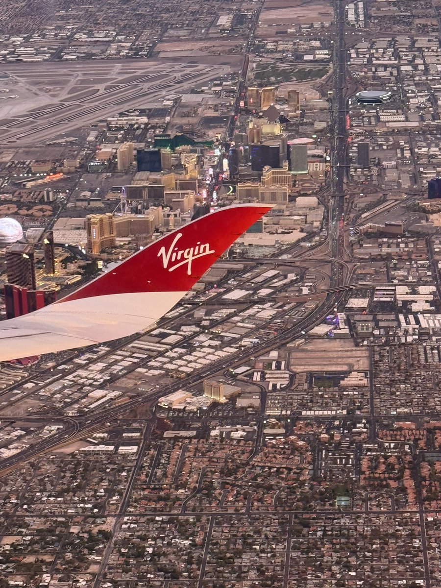 Jon_Col's tweet photo. @VirginAtlantic taken from VS86 on 6/9/2026 no filter and no Ai. It was a great take off and a wave goodbye to Vegas! #plane #vegas #usa #holiday https://t.co/pYkRTpDJii