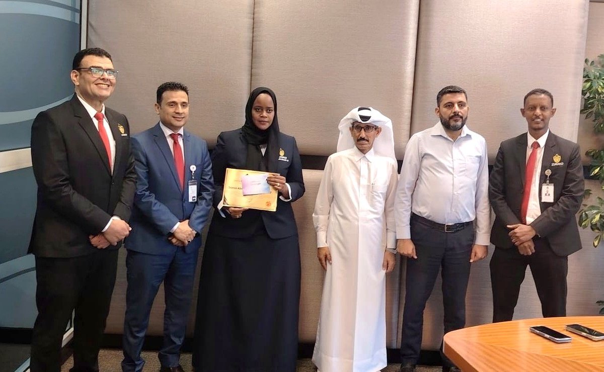 zard_security's tweet photo. ๐ Proud moment! Our ZARD officers were recognized today by Mr. Saleh Faraj Al Marri, Head of Security at MOPH, for outstanding performance & dedication this quarter. Great work, team! #ZARDSecurity #Recognition #Qatar https://t.co/VvEZWmFJip