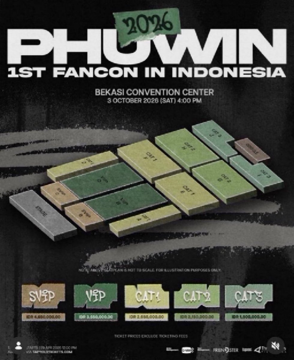 htbNIRA's tweet photo. WTS
2026 Phuwin 1st Fancon in Indonesia📍

Tickets 
- SVIP C / VIP B 
-CAT 1E

Instant transfer 
Onsite assistance venue

Foreigners too ok

DM ka to buy
#Phuwintang #2026Phuwin1stFanconinIndonesia 
#friendsterth #GMMTV #ThreeAnglesProduction https://t.co/N5yBVXyh4b