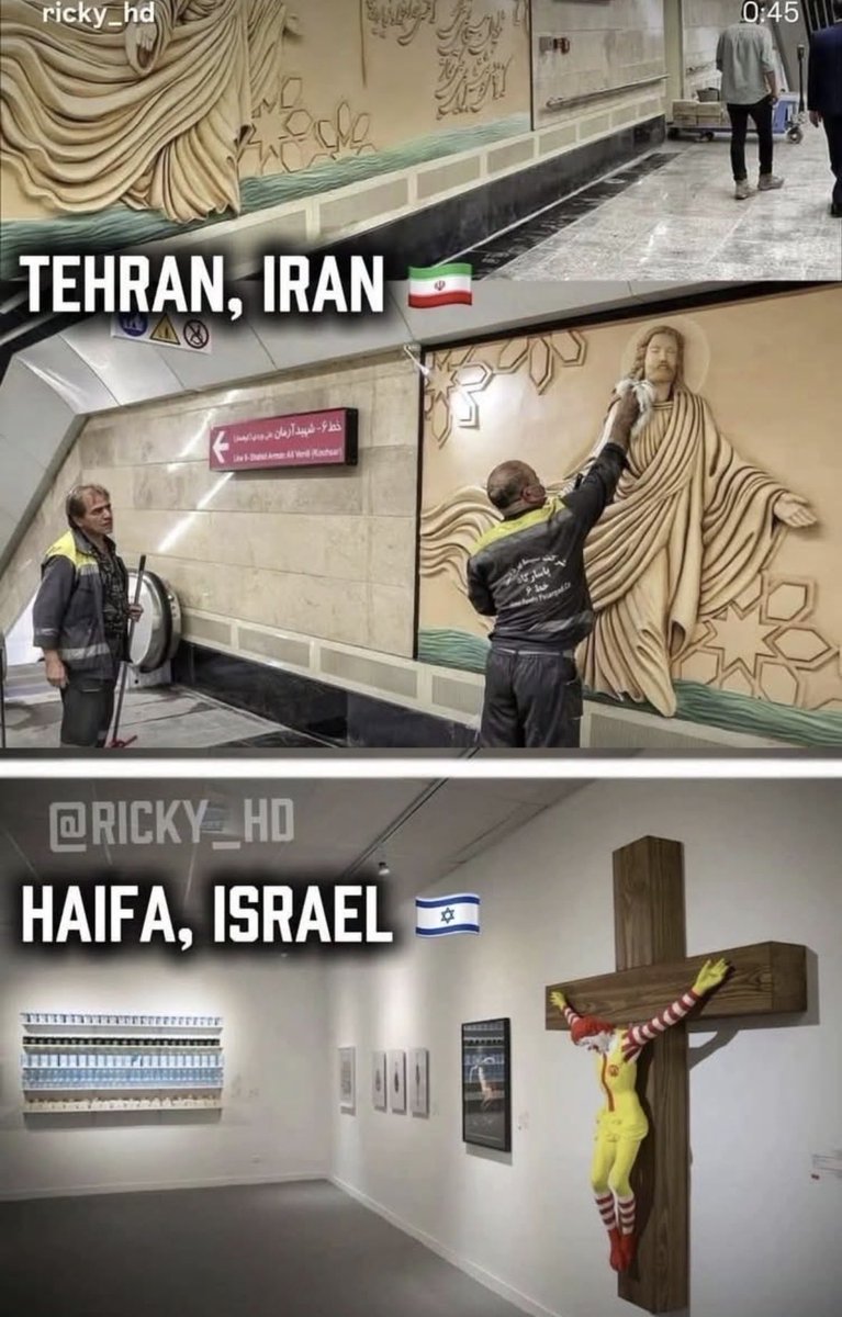 belle_epoque86's tweet photo. @SashaAloha1969 Christians in Iran -vs- Christians in Israel https://t.co/NSbhU0KvFm