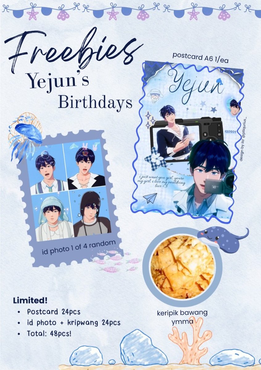 plliqurius_'s tweet photo. ~• Freebies Yejun' Birthday by ila' ~☆

📅 12 Sept 2026 
📍YEJUNVERSE: Blue Ever After ads by @PLLIZONE 💍

Kalo masih ada bakal bawa ke:
📍Vilo Gelato: Paguyuban Mancing Yejun ads by
@JagatPLLI 🎣

#PaguyubanMancing_YJ #BlueEverAfter #YEJUN #PLAVE https://t.co/mZtZcfS7mz