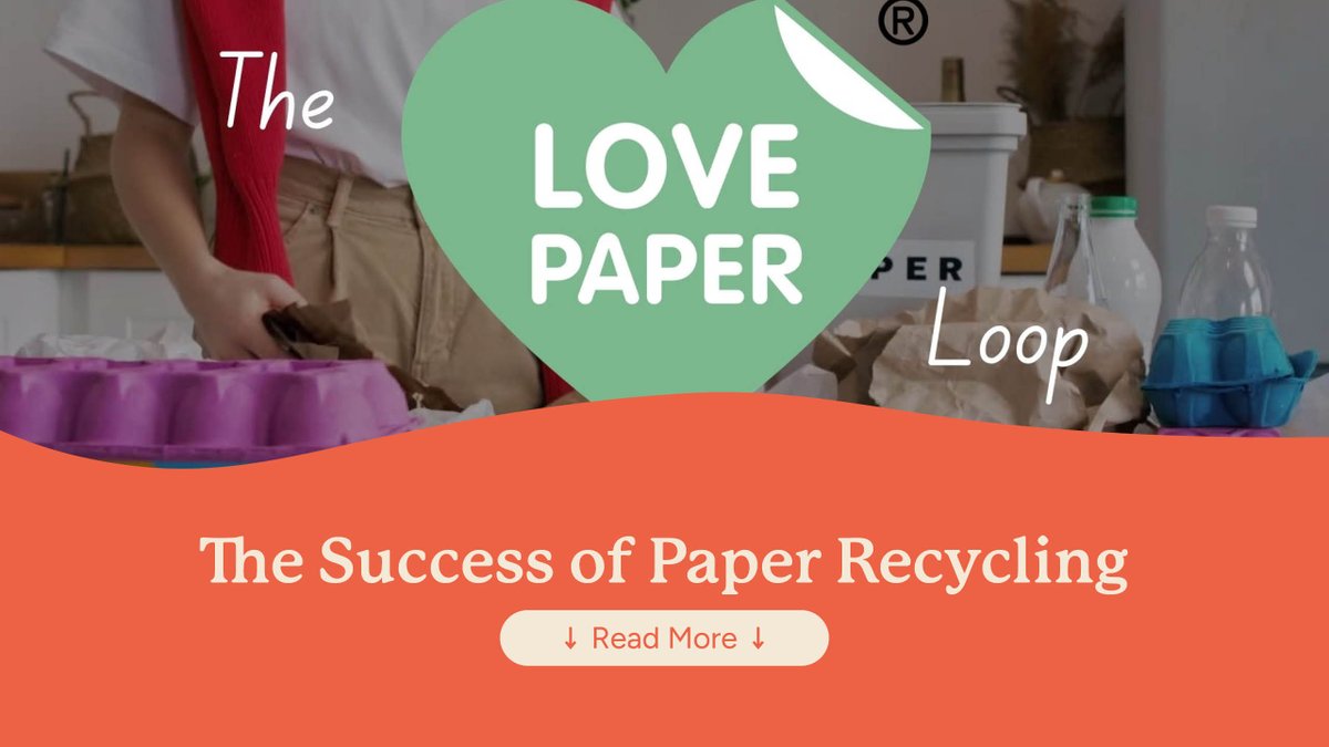 LovePaperUK's tweet photo. Ever wondered what happens to paper after it leaves your recycling bin?

Our video, The Paper Loop, follows the journey of paper through the recycling process.

Watch the video and find out more here: https://t.co/TXPIwQmhvC https://t.co/Hw5mIuf5hX