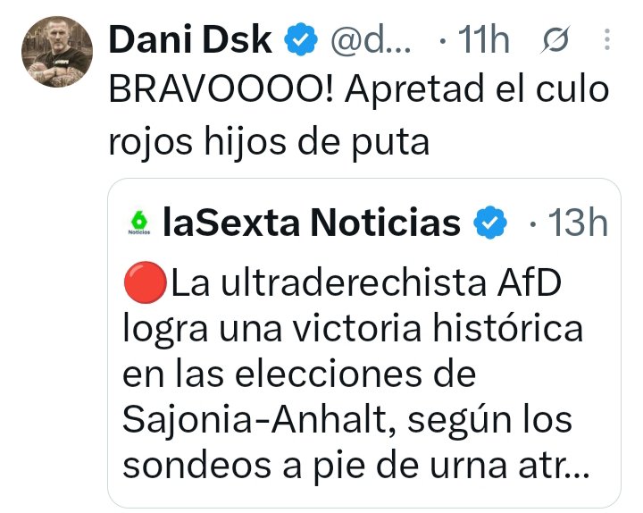 ElEgdv's tweet photo. ¿Hay quien pueda venir a decirme que gente así es de nuestro bando?

No me jodas...

España no pagará a traidores, al tiempo... https://t.co/vZmrdtefLF