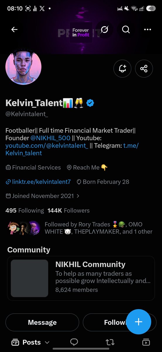 thatboyblackboy's tweet photo. @Techriztm @PsychedeliaAcad @Kelvintalent_ @FundedNext Done✅️✅️✅️ https://t.co/KTnJLhZDqs