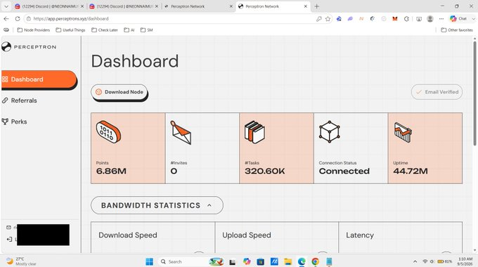 Abhimitt2020's tweet photo. Node operator mode: ON.

Here’s my Perceptron dashboard while everything is running. It’s pretty cool to have a direct connection to the infrastructure behind the network I’m supporting.

@PerceptronNTWK #NodeAndProud https://t.co/ecZLYh3w92