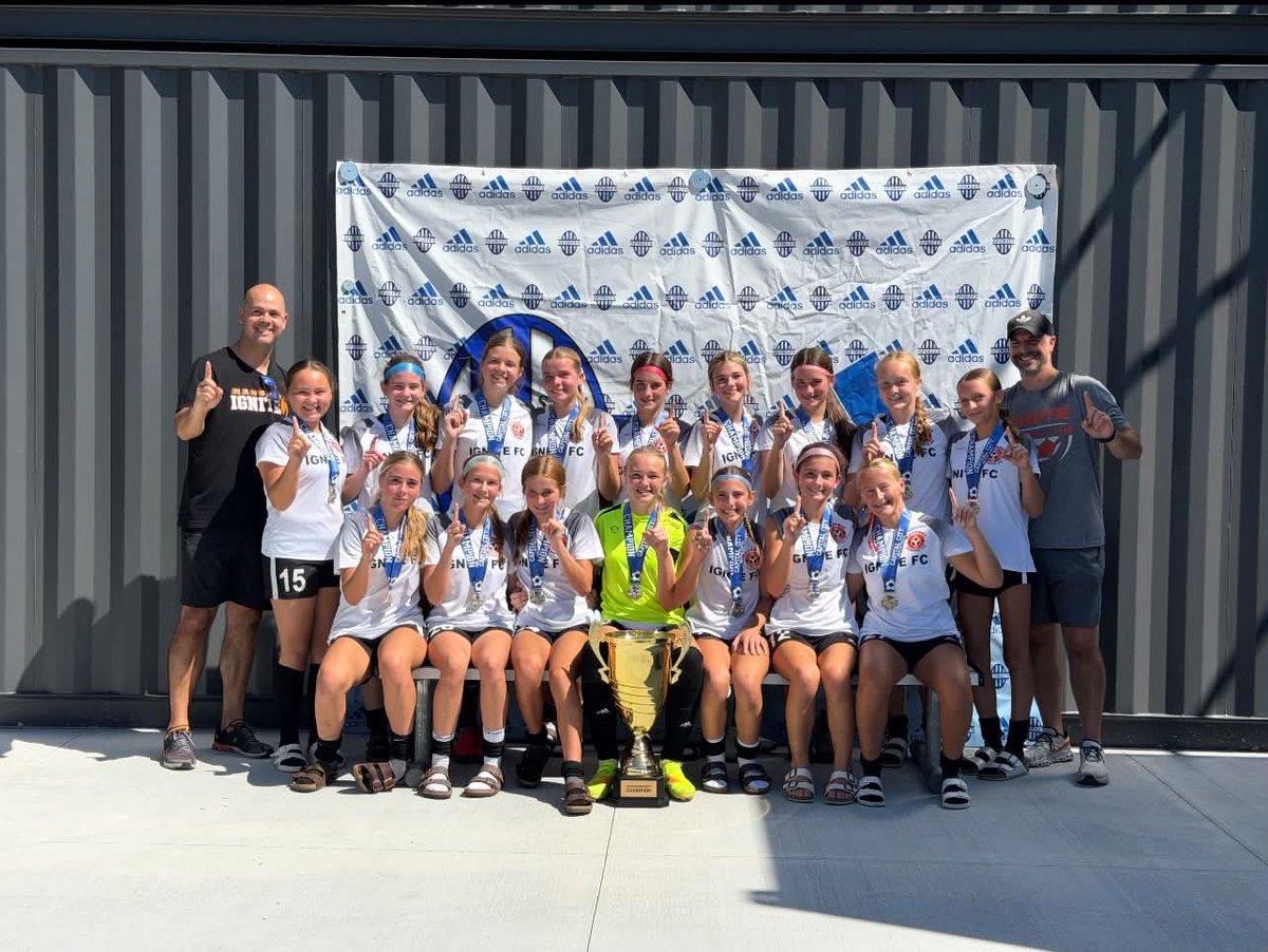 MahometIgniteFC's tweet photo. Congrats to our U15 girls for finishing as champs in the SASA Capital City Invitational this weekend. They played up an age bracket and rose to the challenge. Well done ladies. Also a clean sheet not allowing a goal all weekend. https://t.co/hexdErhEVY