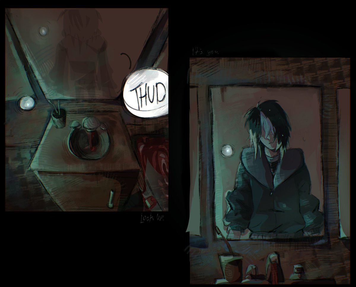 saffixation's tweet photo. that's one reflection you got there bud #jrwi #jrwifanart #unwitnessprotectionprogram #upp https://t.co/UjBDru0QJy