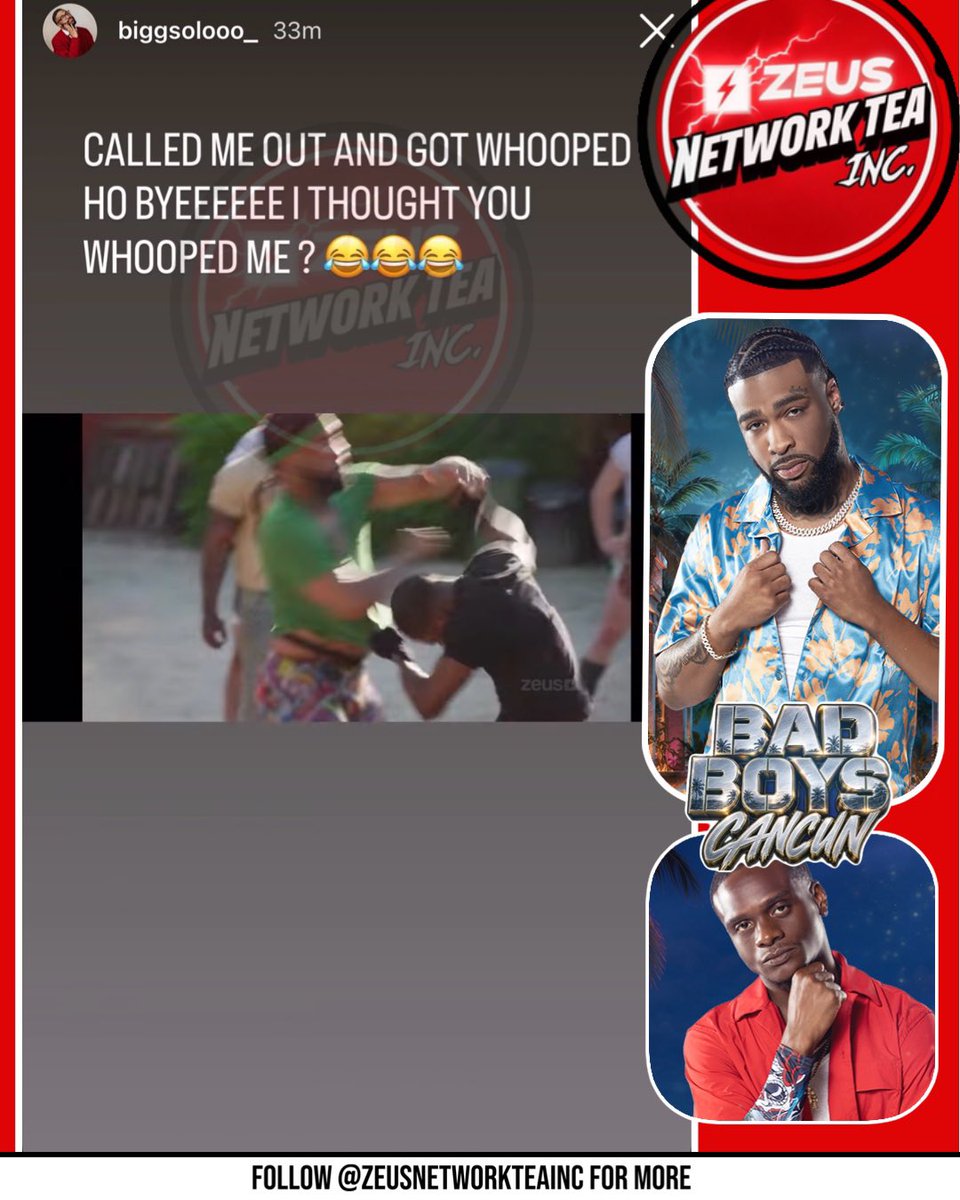 zeusteainc_'s tweet photo. Oop! Solo with a post after the latest episode of #BadBoysCancun and his altercation with #Dway 👀😩 https://t.co/igLZxWRKYN