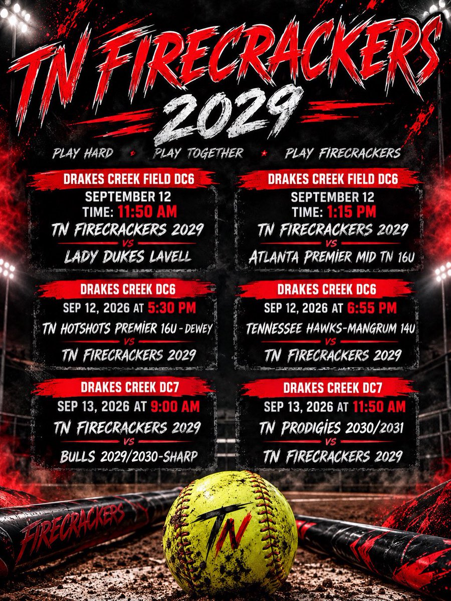 bella_escam15's tweet photo. USSSA Fall Friendly Tournament Schedule‼️

Ready to show off all my hard work and get this fall ball season started https://t.co/giBg2QEXc5