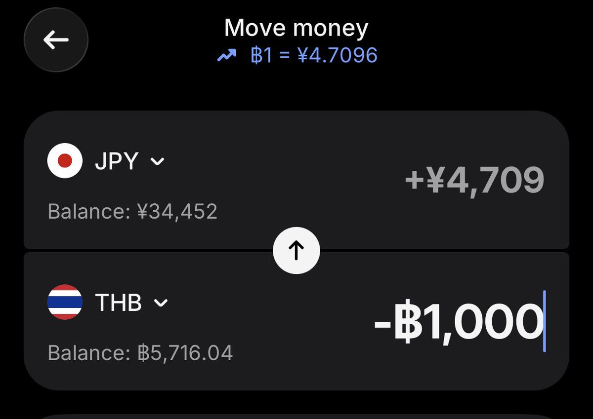 supawichable's tweet photo. 1THB = 4.70JPY เช้านี้ https://t.co/XMHCMKlNGu