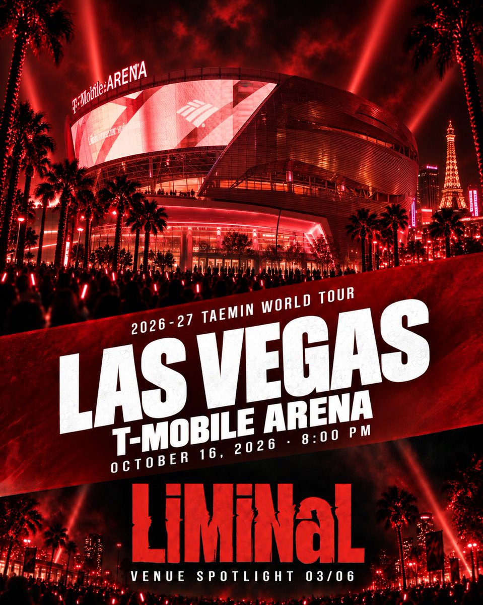 Taemin_Xoalsox_'s tweet photo. 2026-27 TAEMIN WORLD TOUR <LiMiNaL>

Step into the world of LiMiNaL.
A night of music, movement, and moments only TAEMIN can create.

Experience TAEMIN live on the LiMiNaL World Tour.

🎟 BUY TICKETS NOW
https://t.co/peF0q8b5dB

#TAEMIN #태민 
#TAEMIN_LiMiNaL 
#TAEMINWORLDTOUR 
#TAEMINTOUR