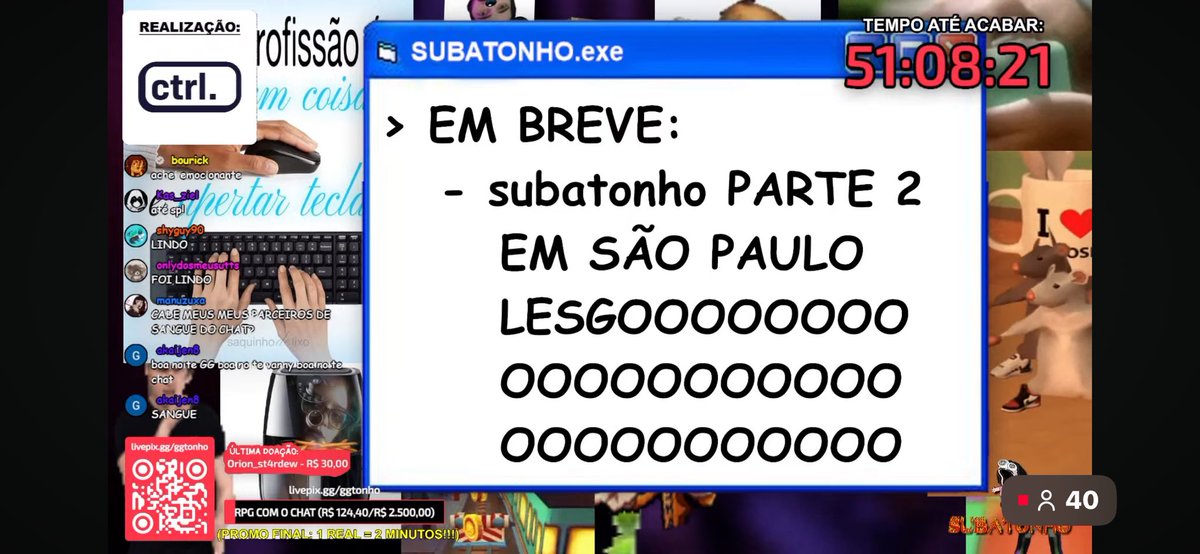 acervoggtonho's tweet photo. E O FIM DA #SUBATONHO (por enquanto)
Logo mais o GG está volta diretamente da cinzenta SPcity, para cumprir as 51 horas restantes! https://t.co/UzNLjq3PYs
