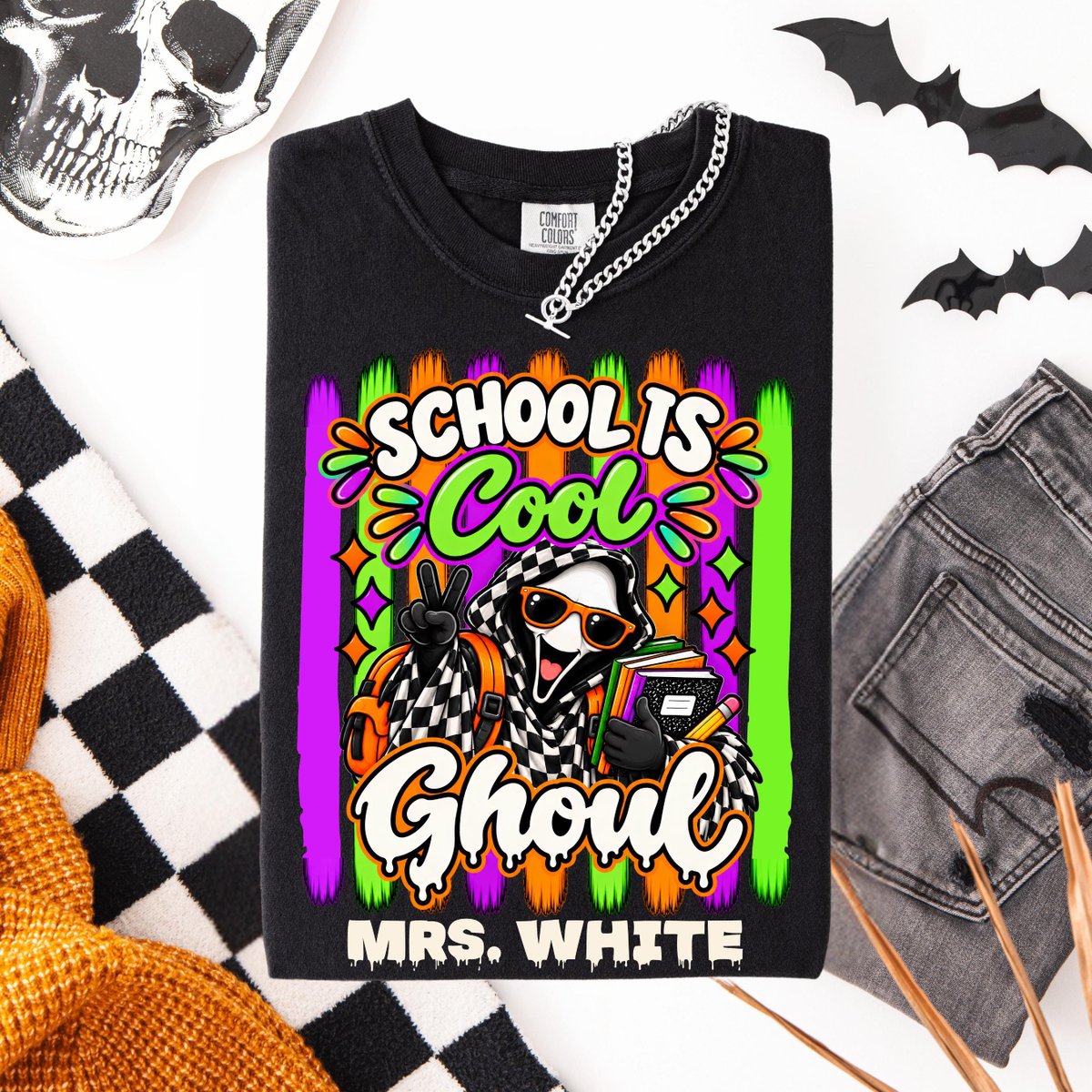 CoupleThreadz's tweet photo. Ready for spooky season, Boo Crew? 🎃👻 Our Comfort Colors Boo Crew Kindergarten Teacher Halloween Shirt is perfect for school staff team spirit, matching group pics, and all the elementary fun! Click here for details or to buy: https://t.co/rEPXbiYe5i https://t.co/zWXyyj1IRC