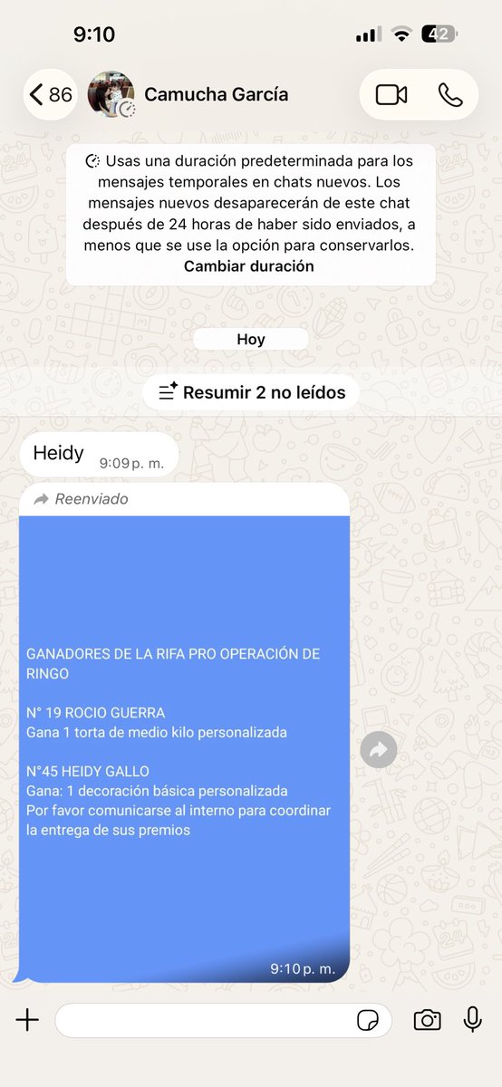 HeeeidyS's tweet photo. Gané 🙊. 
Seguimos con la racha. :)
Y Por qué 45? Por la fecha de año de nacimiento de mis Papitos, 1945. 💜✨🙇🏻‍♀️ https://t.co/I5QZFmwrVi