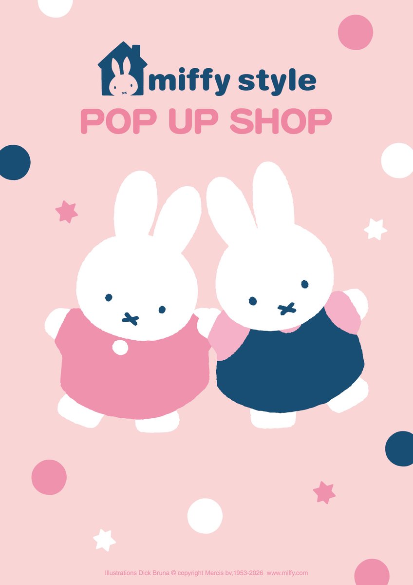 miffy_japan's tweet photo. 「miffy style POP UP SHOP」が、有楽町マルイ、キデイランド大阪梅田店、札幌アピアの3か所に期間限定オープン。
POP UP SHOP限定商品や先行発売商品などが登場します。 https://t.co/tLFS3lLmJp