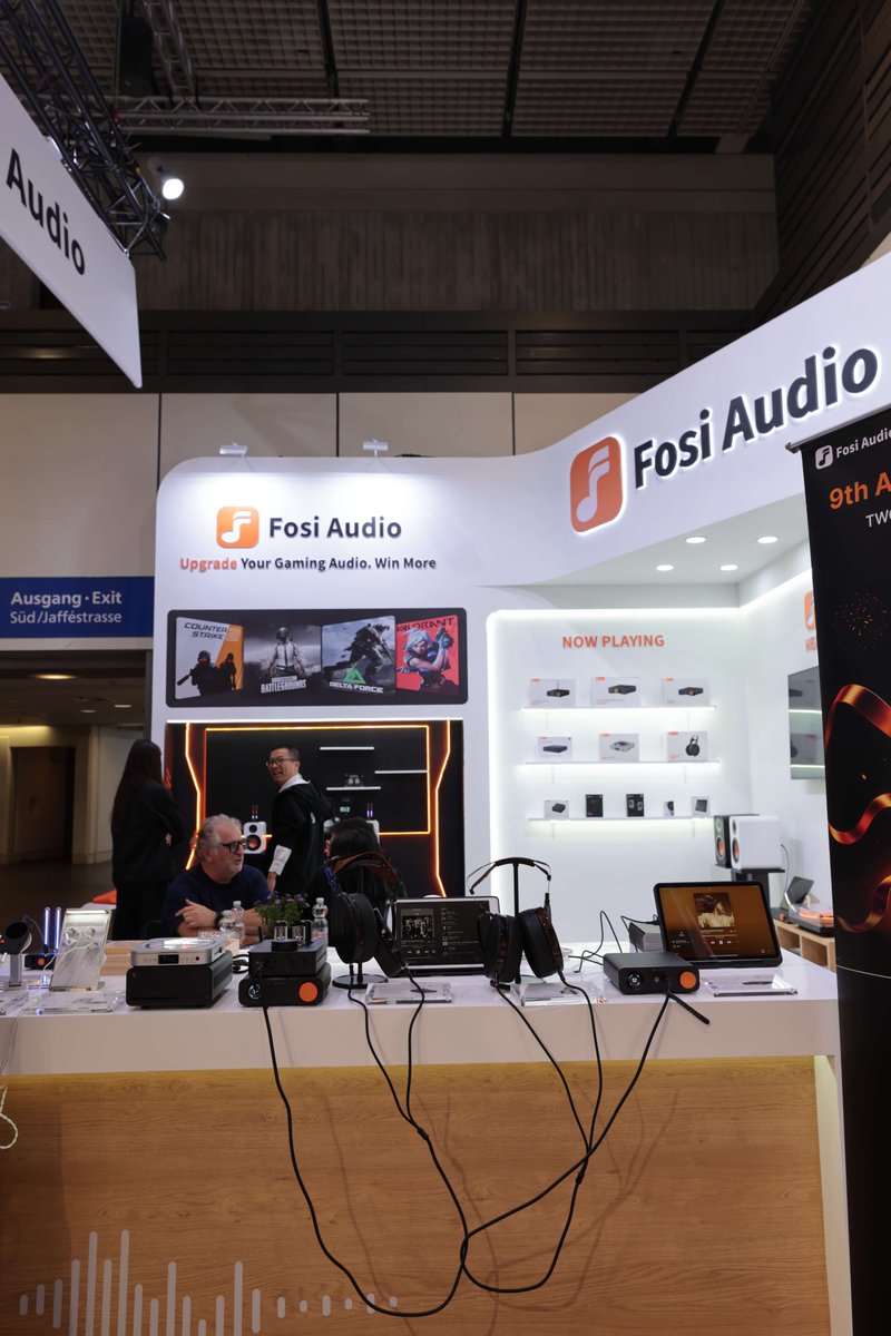 fosi_audio's tweet photo. FOSI AT IFA 2026 — EXPERIENCE IT FOR YOURSELF!

IFA is in full swing, and it’s been amazing seeing visitors stop by and experience Fosi Audio for themselves. 🎶

From exploring our latest products to listening, testing, and discovering new ways to enjoy HiFi — the best way to understand Fosi is to experience it.

📍 Hall 10.2, Booth 101
🗓 September 4–8
⏰ 9:30 AM–6:00 PM daily
Are you at IFA today?
Come by, try it out, and tell us what you think! 👋
#FosiAudio #IFA2026 #HiFi #Audio