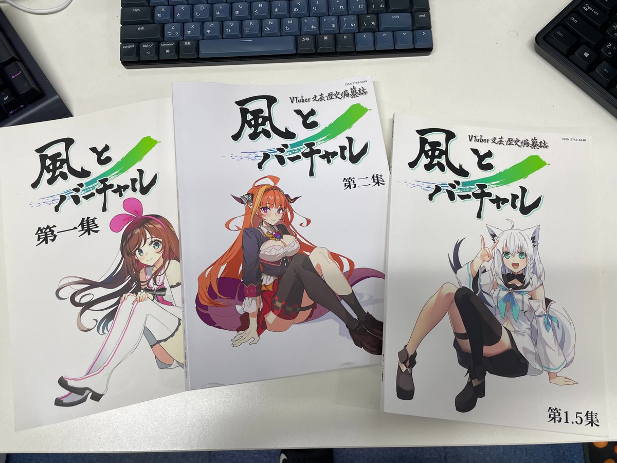 a2see's tweet photo. こういう気持ちも分からなくもないんですが、
「界隈への理解度とマナーが足りなかった」
って言われちゃうと、この3冊で800ページ超、電話帳みたいな分厚さのVTuber編纂史を作ってる風とバーチャル編集部さん以上の理解度っていったい何なんだろうとは思う… https://t.co/2calTd4XJ6