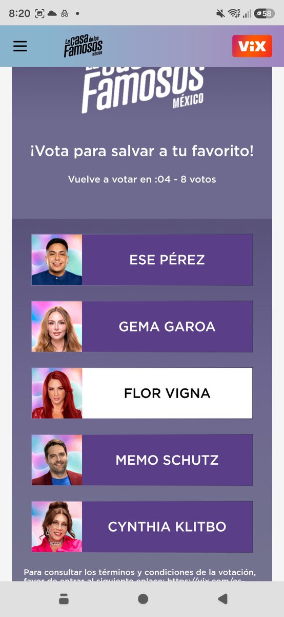 diaboopau's tweet photo. Mis voto para Flor 🌸❤️
Ya llevo más de 60 y seguimos con ella, hasta donde tope 
#LaCasaDeLosFamososMx https://t.co/TVvwqRr8EC