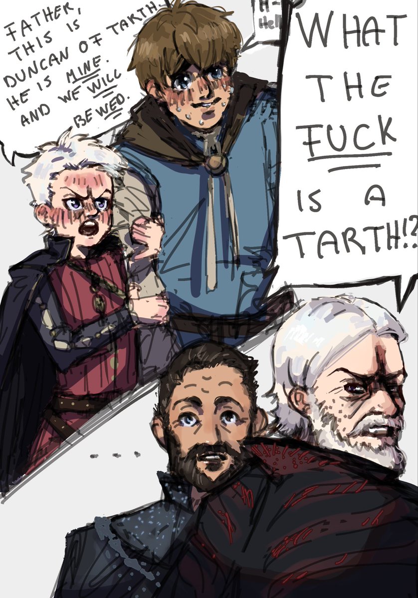 BreadCrusted's tweet photo. #Dunkaerion AU where Dunk is a Tarth and somehow manages to bag Aerion (feat. Maekar planning to eradicate the Tarth lineage and Baelor being shocked that his nephew has real human feelings) https://t.co/82CiyAwTTG