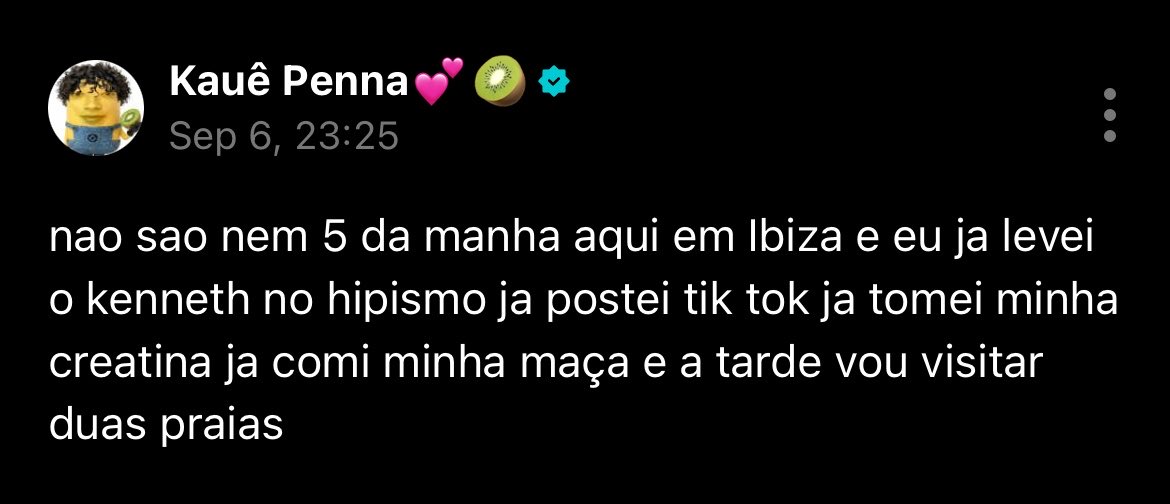 santosbravosbr's tweet photo. ESSA FOI PRA NÓS KKKKKKKKKKKKKKKKKK refs mais que perfeitas

#KAUÊ via weverse 

🥝: não são nem 5 da manha aqui em Ibiza e eu ja levei kenneth no hipismo ja postei tik tok ja tomei minha creatina ja comi minha maça e a tarde vou visitar duas praias

#SANTOSBRAVOS @santos_bravos https://t.co/gYlxfqpplF