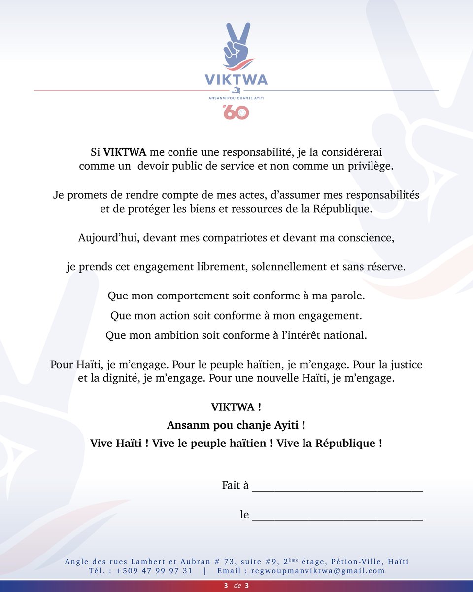 viktwaht's tweet photo. SERMENT PATRIOTIQUE DU GROUPEMENT POLITIQUE VIKTWA https://t.co/viZWldzFwe