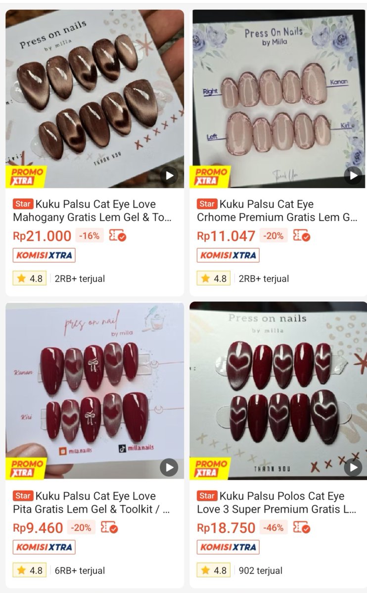 itssyayayaa_'s tweet photo. wisuda mau kuku cantik tapi budget nggak mau nambah? 💅🏻 
coba cek toko ini, press on nails-nya bisa custom size &amp; bentuk juga!
https://t.co/TIb90SGLjg https://t.co/tT54gXS54O