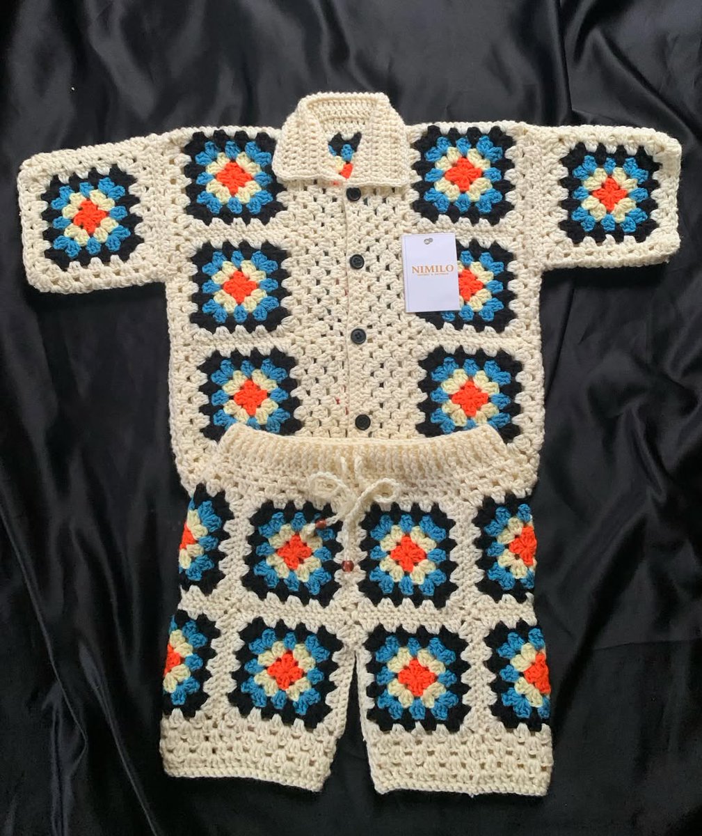 TEX4140's tweet photo. Handmade crochet two-piece for boys aged 3–5. Stylish, customizable in sizes and colors. DM for prices and orders. Ado Ekiti; nationwide delivery available. 09031299048 https://t.co/zr4tdSCyP2