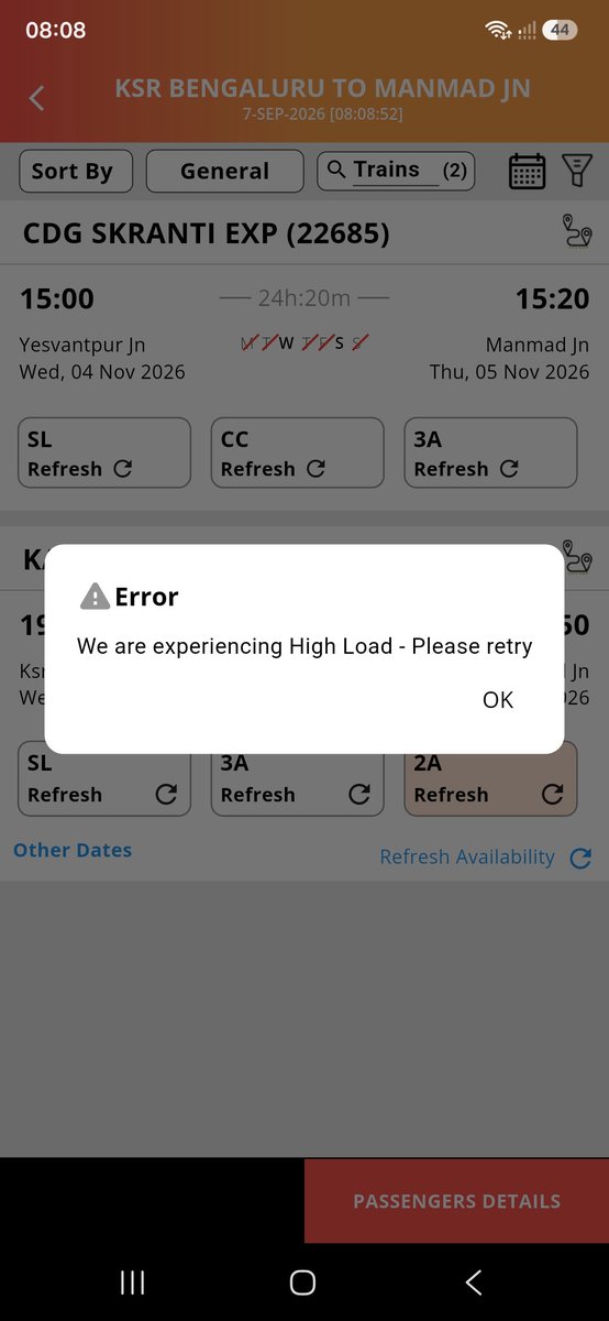 itsanilg's tweet photo. Why @IRCTCofficial is not improving their platform or tech.
Always face something issues. https://t.co/El5ZnvoIBv