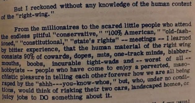 zarathustra5150's tweet photo. A description of conservatives from 1961 that could have been written this morning. https://t.co/1lPJpGUs8w
