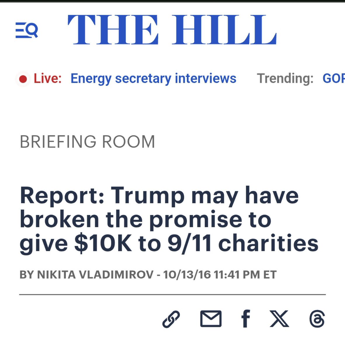 nishant_nihar's tweet photo. @atrupar After the 9/11 attacks, he applied for Federal Grants to cover losses due to rent despite earning millions from the property. Then he lied about donating to charities. Didn't pay a dime. Just as he had lied about warning the govt about Bin Laden. 

He profits from suffering. https://t.co/vzYdRxeMOd
