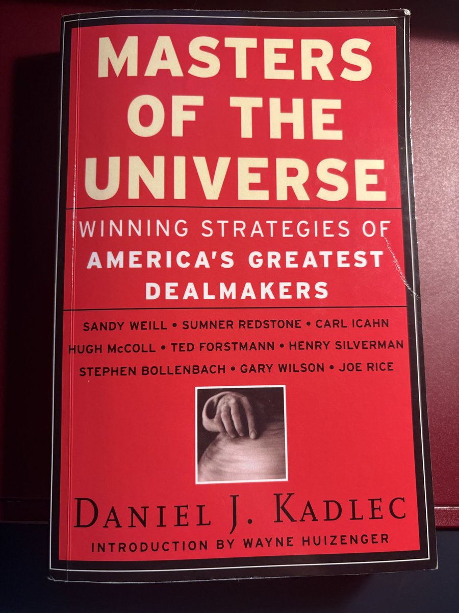TheIcahnist's tweet photo. One of my favorite books on dealmaking. 

Rare interviews with legendary LBO titans.

Link here: https://t.co/Fhosmgv1C5 https://t.co/PS2Juv6lEr