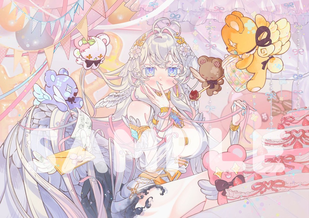 GhostZ4r4's tweet photo. 『 Illustration Work 』

I am truly honored that Marie trusted me to create the merchandise for her First Birthday celebration!! 
Marie is so caring toward Kumamors and I hope that shines through in this project 🥳🎂🌟🪽

#MarieFD #Chromarie https://t.co/k6NaofUbsz