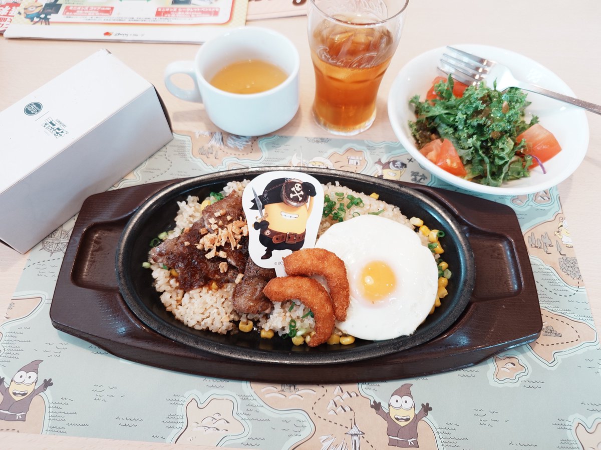 reds_sato's tweet photo. 今日はミニオンズランチ🍴😋 https://t.co/7nKXwKqW0H