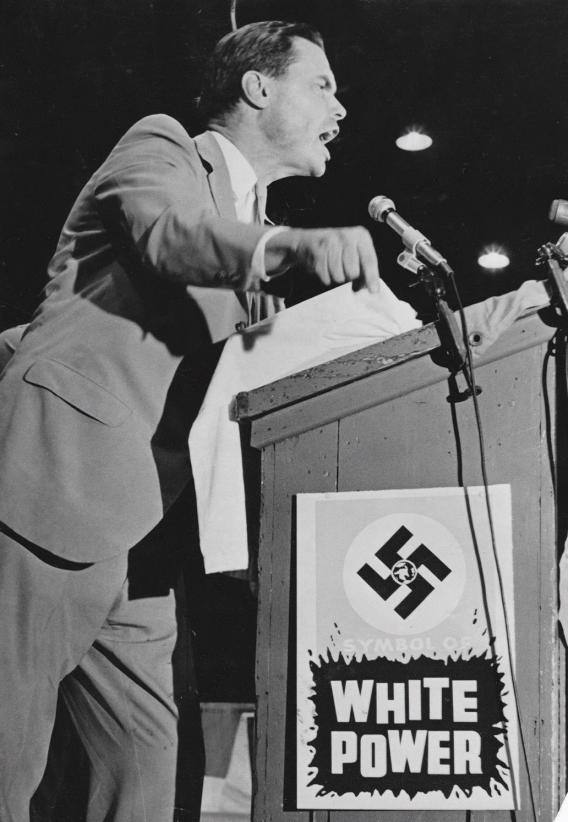 DillonRau14's tweet photo. "But perhaps it is "Americanism" to which I am to be loyal and for which I must make war upon German men, women and children. When I examine what they tell me is "Americanism," however, I find that it consists primarily in being willing to submit meekly to Jewish direction of my culture, government, religion, entertainment, and even my sex life. 

No, all this is nonsense. 

The only thing to which I can be loyal with any deep conviction – the only loyalty which makes any sense – is my racial, and therefore cultural, brotherhood with my own people, no matter where they happen to have been born, my loyalty to my Race!"

Commander George Lincoln Rockwell- In Hoc Signo Vinces 1964 

Via: https://t.co/pR4swxVCkt